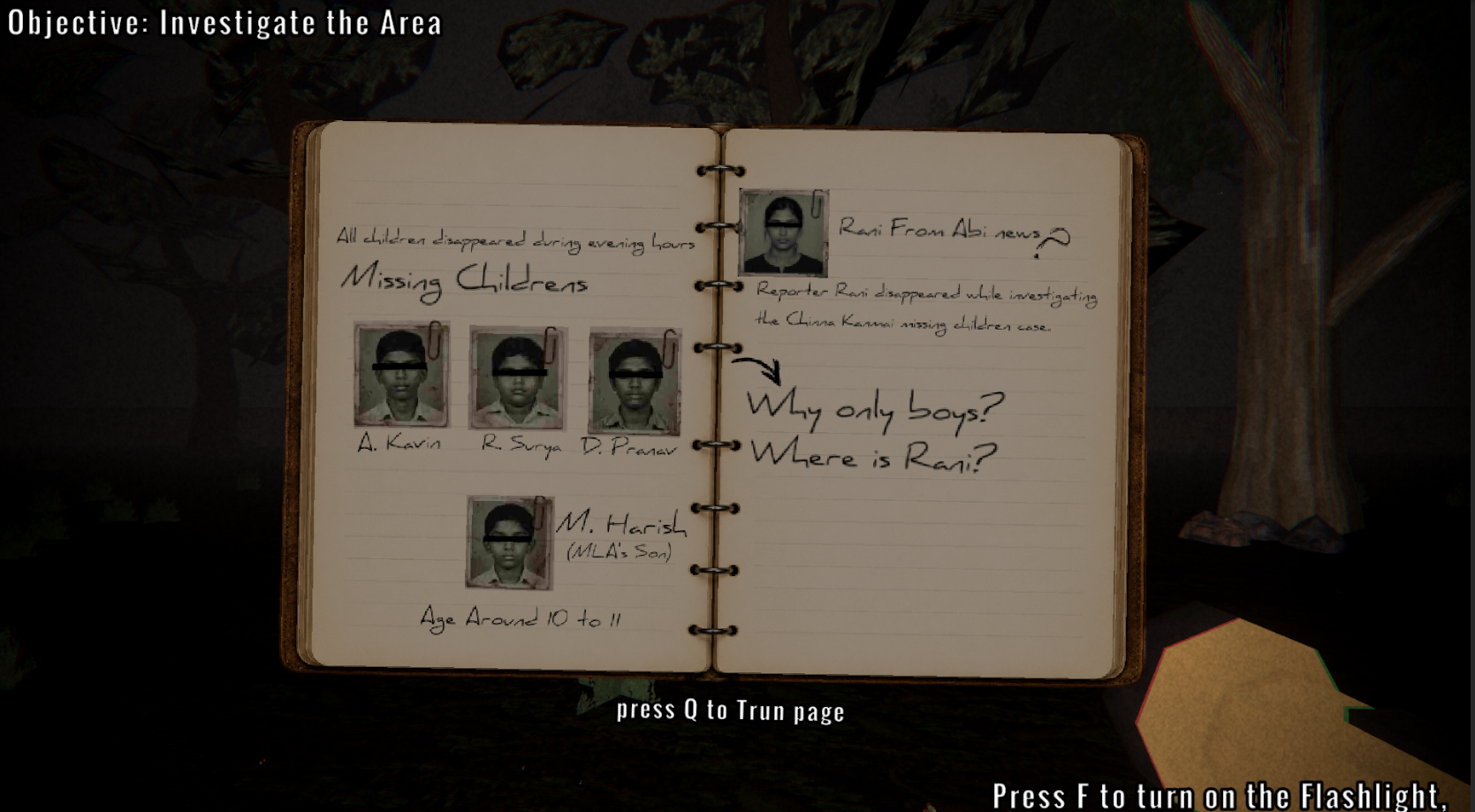 In-Game Case File UI